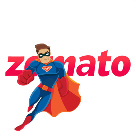Zomato logo - Deactivation support service for Zomato drivers and gig workers